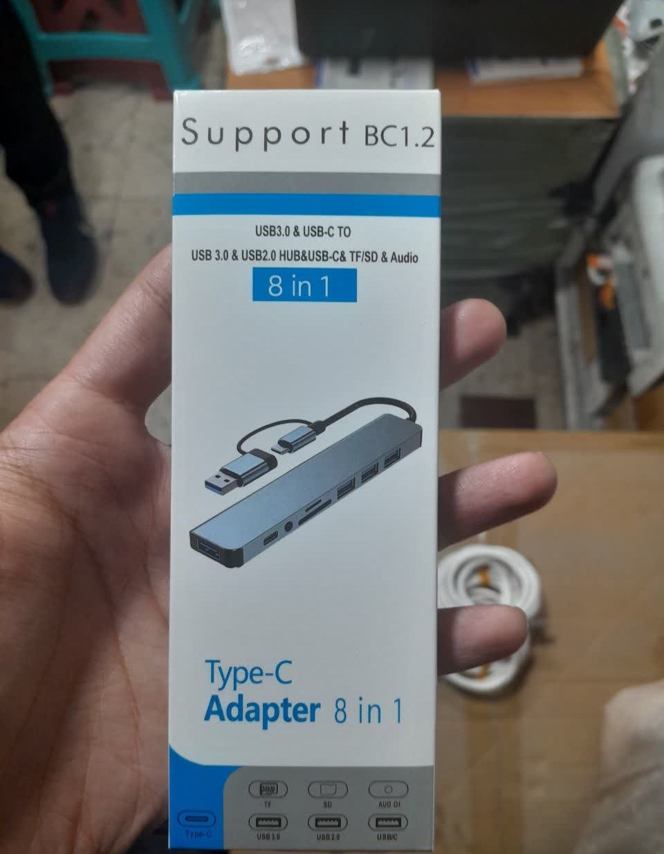 هاب USB-C چهار پورت مدل مدل BC1.2